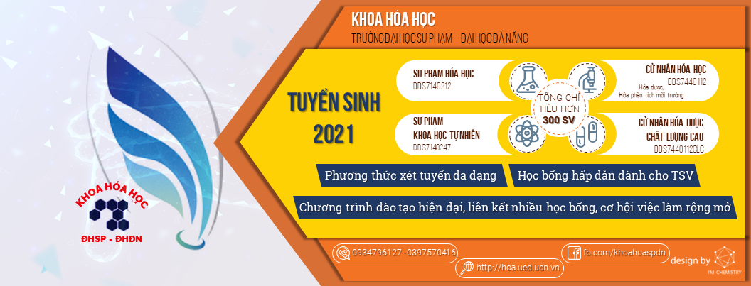 Câu hỏi thường gặp khi đăng ký xét tuyển vào Khoa Hóa – ĐH Sư phạm - ĐHĐN Hóa – ĐH Sư phạm - ĐHĐN